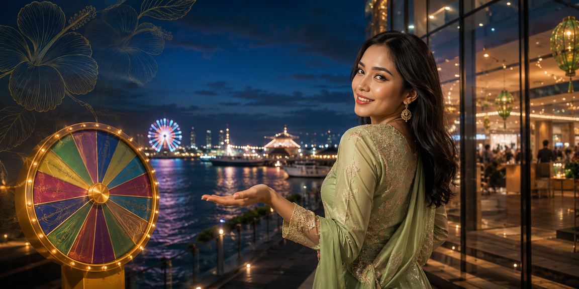 Permainan roulette Hari Raya yang meriah di d4vd dengan suasana kasino live