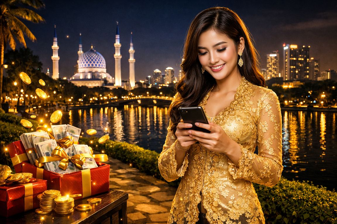 Malaysian female player using the d4vd VIP mobile platform in Selangor